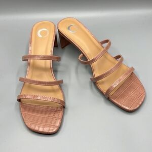 Brinley Co. Harriet Open Toe Heels